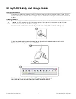 Preview for 1 page of NI myDAQ Safety And Usage Manual