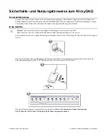 Preview for 4 page of NI myDAQ Safety And Usage Manual