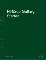 NI NI-9205 Getting Started предпросмотр