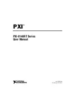 NI PXI-8140RT Series User Manual предпросмотр