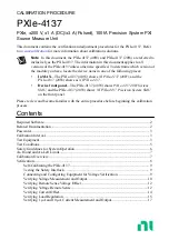 NI PXIe-4137 Calibration Procedure предпросмотр