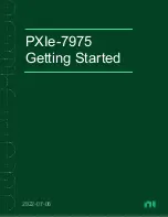 Предварительный просмотр 1 страницы NI PXIe-7975 Getting Started