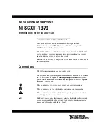 NI SCXI-1379 Installation Instructions Manual preview