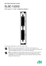 Предварительный просмотр 1 страницы NI SLSC-12202 Getting Started Manual