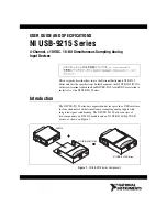 NI USB-9215 Series User Manual And Specifications preview