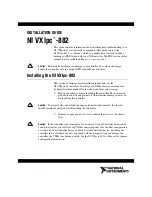NI VXIpc-882 Installation Manual preview