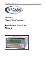 Niagara FC Installation & Operation Manual предпросмотр