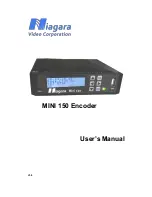 Niagara MINI 150 User Manual preview