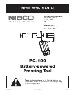 Nibco PC-100 Instruction Manual предпросмотр