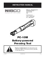 Предварительный просмотр 1 страницы Nibco PC-100M Instruction Manual