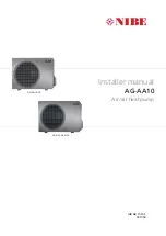 Предварительный просмотр 1 страницы Nibe AG-AA10 Series Installer Manual