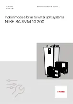 Nibe BA-SVM 10-200 Series Installation And User Manual preview