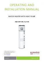 Nibe Drazice Aqua HP 250 Operating And Installation Manual preview