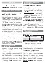 Preview for 3 page of Nice Era Mat VS Instructions And Warnings For Installation And Use