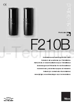 Предварительный просмотр 1 страницы Nice F210B Instructions And Warnings For The Fitter