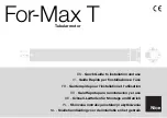 Nice For-Max T Quick Manual To Installation And Use preview