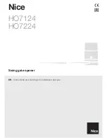 Nice HOPP HO7124 Instructions Manual preview