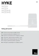 Nice hyke HK7024 Instructions And Warnings For Installation And Use preview