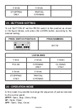 Предварительный просмотр 81 страницы Nice M-BOARD Installation And Use Instruction