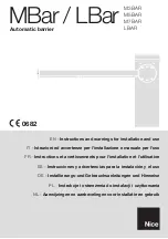 Preview for 1 page of Nice M3BAR Instructions And Warnings For Installation And Use