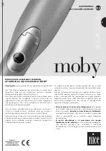 Preview for 25 page of Nice Moby 4000 Series Instructions And Warnings For The Fitter