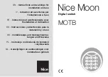 Preview for 1 page of Nice Moon MOTB Instructions And Warnings For Installation And Use