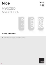 Preview for 1 page of Nice MYGO2BD Instructions And Warnings For Installation And Use