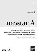 Nice NEOSTAR  LA Instructions And Warnings For The Fitter preview