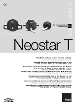 Nice NEOSTAR  LT Installation And Use Instructions And Warnings preview