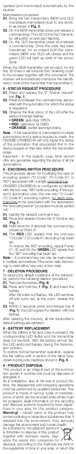 Предварительный просмотр 5 страницы Nice ON3EBD User Manual