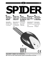 Nice Spider 6060 Instruction Manual предпросмотр