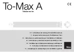 Nice To-Max A Instructions And Warnings For Installation And Use preview