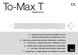 Nice To-Max T Series Instructions And Warnings For Installation And Use preview