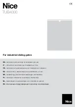 Nice TUB4000 Instructions And Warnings For Installation And Use preview