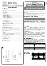 Предварительный просмотр 5 страницы Nice TUB4000 Instructions And Warnings For Installation And Use