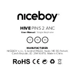 Niceboy HIVE PINS 2 ANC User Manual предпросмотр