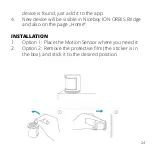 Предварительный просмотр 24 страницы Niceboy ION ORBIS Motion sensor User Manual