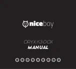 Предварительный просмотр 1 страницы Niceboy ORYX K300X Manual