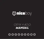 Niceboy ORYX K400 Manual предпросмотр