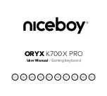 Предварительный просмотр 1 страницы Niceboy ORYX K700X PRO User Manual