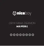 Niceboy ORYX M666 DEAMON Manual preview