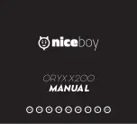 Preview for 1 page of Niceboy ORYX X200 Manual