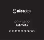 Preview for 1 page of Niceboy ORYX X300 Manual