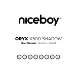 Niceboy ORYX X500 SHADOW User Manual предпросмотр