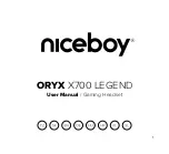 Niceboy ORYX X700 LEGEND User Manual предпросмотр