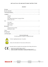 Preview for 2 page of NICEM ASBC8S Installation, Use And Maintenance Instructions