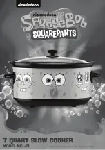 Предварительный просмотр 1 страницы Nickelodeon Spongebob Squarepants NKL-71 Manual