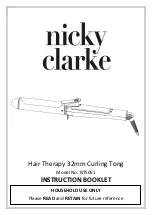 Nicky Clarke NTS051 Instruction Booklet preview