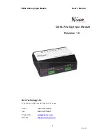 Preview for 1 page of Nico Technology 1208L User Manual