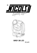 Preview for 12 page of Nicols BIRDY 300 LED User Manual